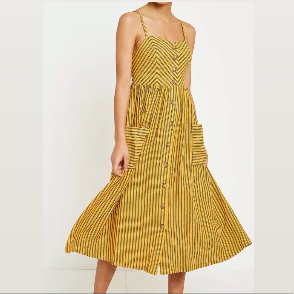 100% Cotton Flattering Midi Dress